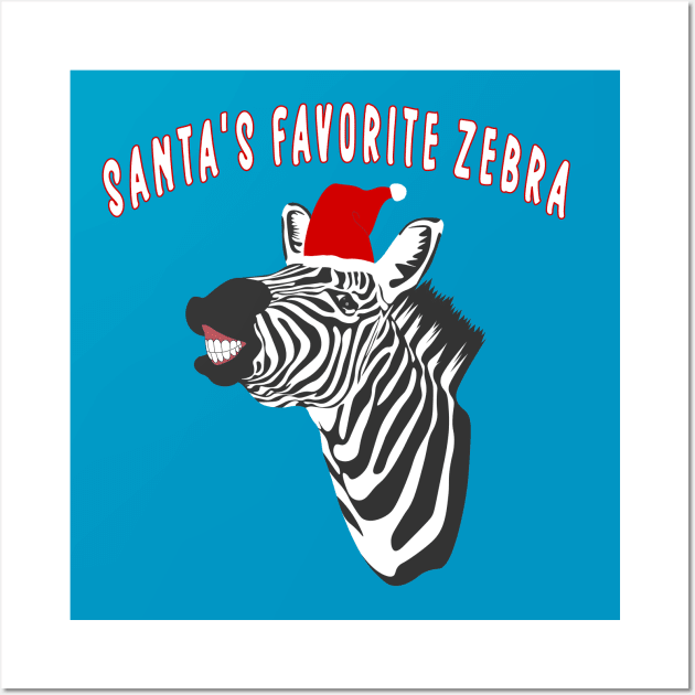 Santa's Favorite Zebra Wall Art by Jesabee Designs